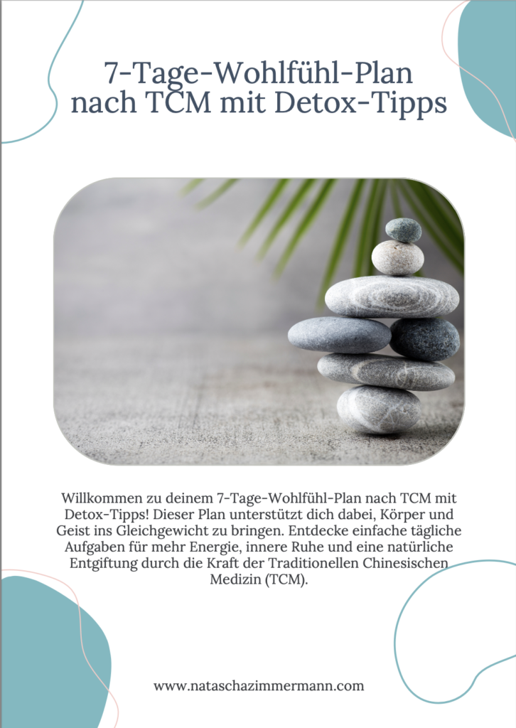 Cover des kostenlosen PDFs 7 Tage Wohlfühlplan nach TCM mit Detox-Tipps